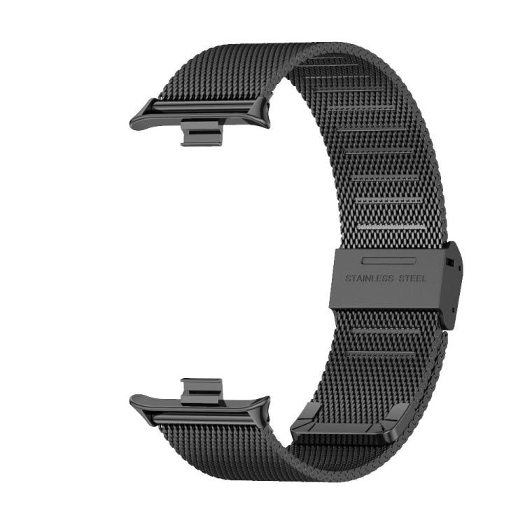 For Xiaomi Mi Band 8 Pro Mijobs Milan Buckle Stainless Steel Watch Band(Black) - Watch Bands by MIJOBS | Online Shopping South Africa | PMC Jewellery