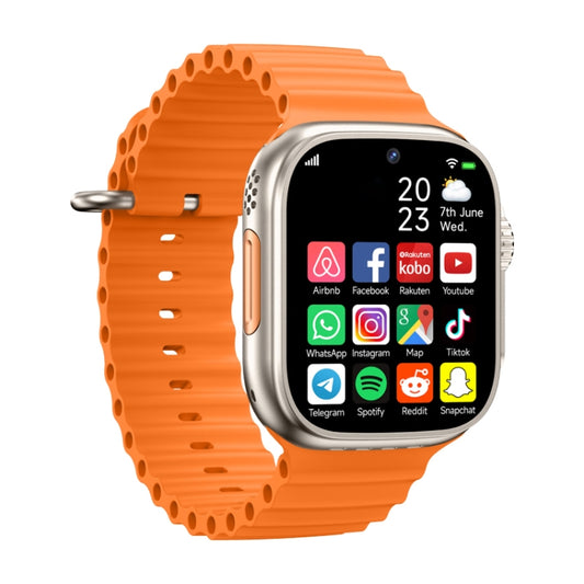 GS37 1.95 inch Screen Smart Phone Watch, 1GB+16GB, Android 9.0, Spreadtrum SL8541E, Network: 4G, Single Nano SIM, Front & Rear Camera(Orange Gold) - Smart Watches by PMC Jewellery | Online Shopping South Africa | PMC Jewellery