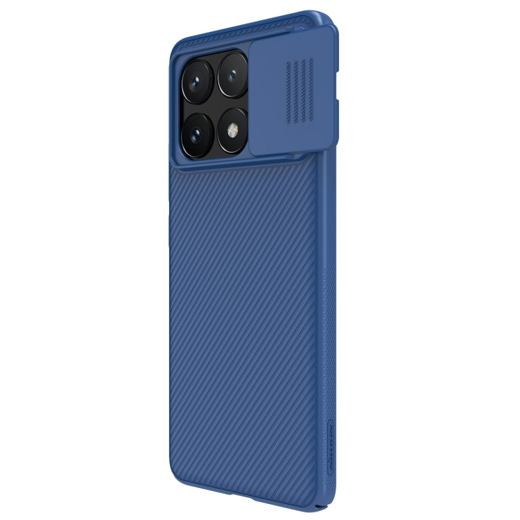 For Xiaomi Redmi K70E / Poco X6 Pro 5G NILLKIN Black Mirror Series Camshield PC Phone Case(Blue) - K70E Cases by NILLKIN | Online Shopping South Africa | PMC Jewellery