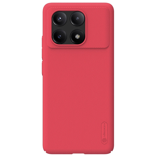 For Xiaomi Redmi K70E / Poco X6 Pro 5G NILLKIN Frosted PC Phone Case(Red) - K70E Cases by NILLKIN | Online Shopping South Africa | PMC Jewellery