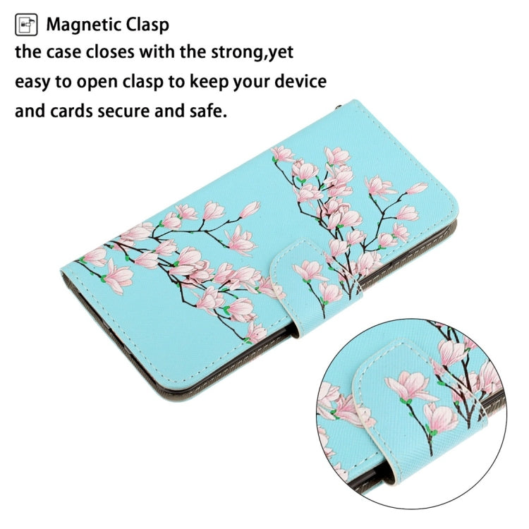 For Xiaomi Redmi 9A 3D Colored Drawing Horizontal Flip PU Leather Case with Holder & Card Slots & Wallet(Magnolia) - Xiaomi Cases by PMC Jewellery | Online Shopping South Africa | PMC Jewellery