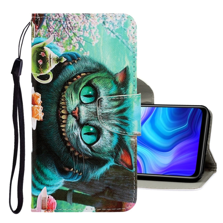 For Xiaomi Redmi 9A 3D Colored Drawing Horizontal Flip PU Leather Case with Holder & Card Slots & Wallet(Green Eyes) - Xiaomi Cases by PMC Jewellery | Online Shopping South Africa | PMC Jewellery