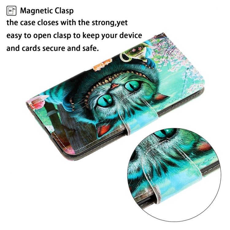 For Xiaomi Redmi 9A 3D Colored Drawing Horizontal Flip PU Leather Case with Holder & Card Slots & Wallet(Green Eyes) - Xiaomi Cases by PMC Jewellery | Online Shopping South Africa | PMC Jewellery