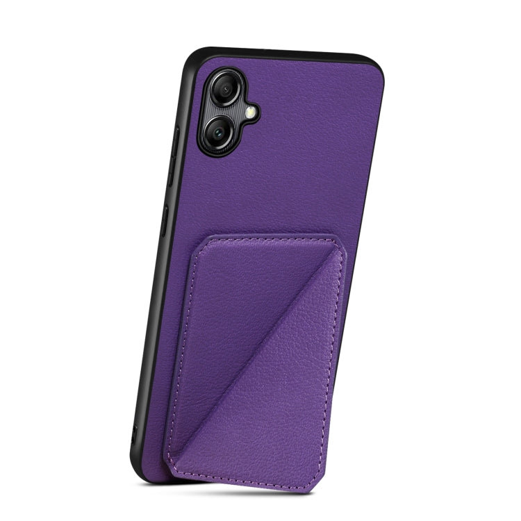 For Samsung Galaxy S23+ 5G Denior Imitation Calf Leather Back Phone Case with Holder(Purple) - Galaxy S23+ 5G Cases by Denior | Online Shopping South Africa | PMC Jewellery