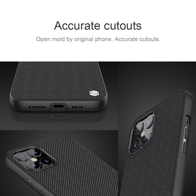 For iPhone 12 Pro Max NILLKIN Nylon Fiber PC+TPU Protective Case(Black) - iPhone 12 Pro Max Cases by NILLKIN | Online Shopping South Africa | PMC Jewellery