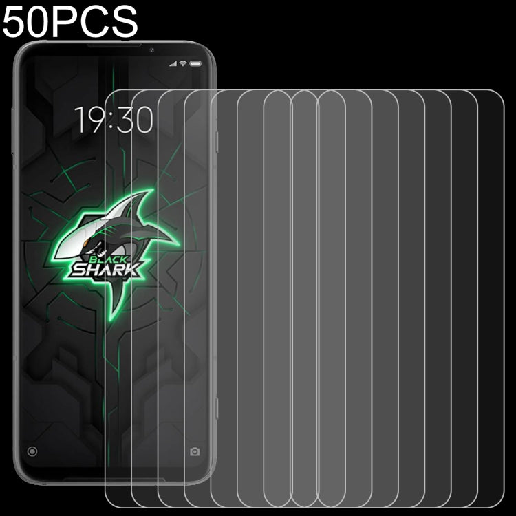 For Xiaomi Black Shark 3 / Black Shark 3S 50 PCS 0.26mm 9H 2.5D Tempered Glass Film -  by PMC Jewellery | Online Shopping South Africa | PMC Jewellery