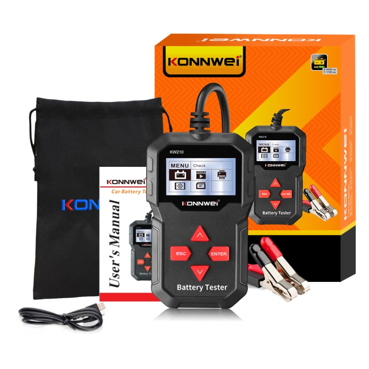 KONNWEI KW210 Car Battery Test Battery Capacity Resistance Battery Detector - Code Readers & Scan Tools by KONNWEI | Online Shopping South Africa | PMC Jewellery