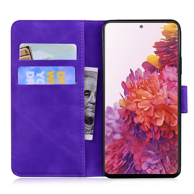 For Samsung Galaxy S20 FE / S20 FE 5G / S20 Lite Tiger Embossing Pattern Horizontal Flip Leather Case with Holder & Card Slots & Wallet(Purple) - Galaxy S20 FE Cases by NILLKIN | Online Shopping South Africa | PMC Jewellery