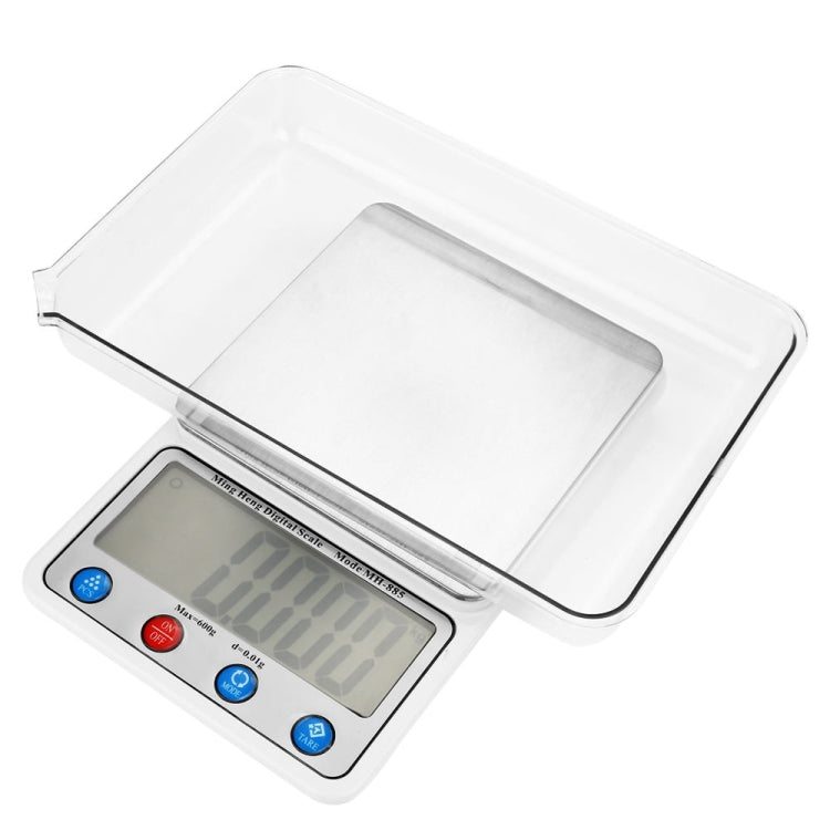 MH-885 600g x 0.01g High Accuracy Digital Electronic Portable Kitchen Scale Balance Device with 4.5 inch LCD Screen - Kitchen Scales by PMC Jewellery | Online Shopping South Africa | PMC Jewellery