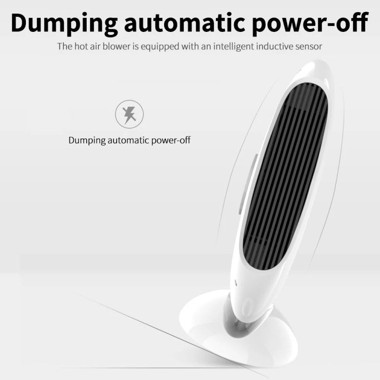 1000W Winter Mini Electric Fan Heater Desktop Household Radiator Energy Saving, US Plug(White) - Electric Heaters by PMC Jewellery | Online Shopping South Africa | PMC Jewellery