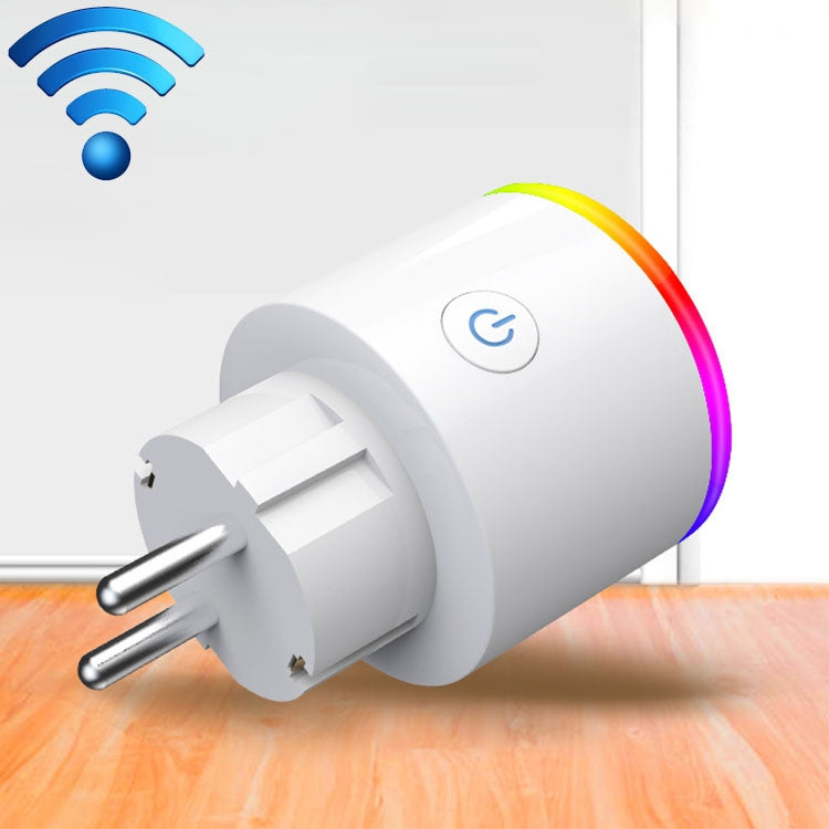 15A WiFi EU Plug Power Adapter Electricity Statistics APP Remote Control Timer Smart Socket, with Alexa & Google Home & RGB Colors LED Light, AC 100-250V - Smart Socket by PMC Jewellery | Online Shopping South Africa | PMC Jewellery