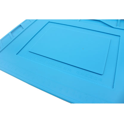 JIAFA S-150 Maintenance Platform Heat-resistant Repair Insulation Pad Silicone Mats with Screws Position(Blue) - Working Mat by JIAFA | Online Shopping South Africa | PMC Jewellery