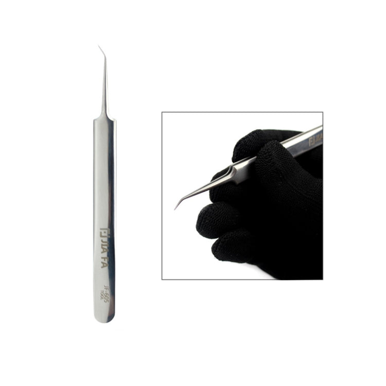 JIAFA JF-605 Stainless Steel Curved Tip Tweezers - Tweezers by JIAFA | Online Shopping South Africa | PMC Jewellery