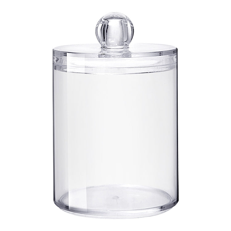 Transparent Round Plastic Cosmetic Box Cotton Swab Storage Box - Storage Boxes by PMC Jewellery | Online Shopping South Africa | PMC Jewellery