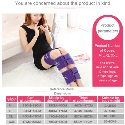 3 PCS/Set Leg Posture Corrector O/X-type Bowlegs Orthotic Bandage Straightening Belt Band, Size: M(Purple) - Corrector by PMC Jewellery | Online Shopping South Africa | PMC Jewellery