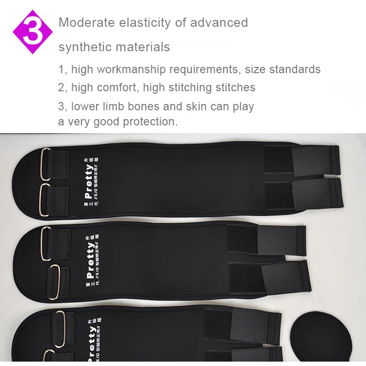 3 PCS/Set Leg Posture Corrector O/X-type Bowlegs Orthotic Bandage Straightening Belt Band, Size: XL(Black) - Corrector by PMC Jewellery | Online Shopping South Africa | PMC Jewellery