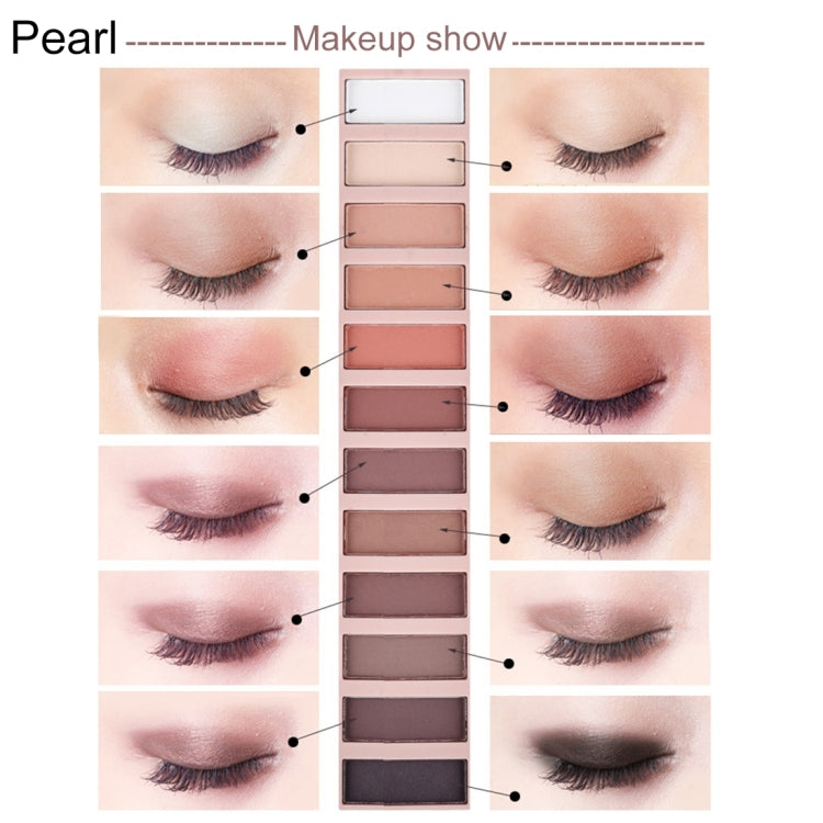 5673 Cosmetic 12 Colors Matte Earth Color Naked Eye Shadow Makeup Palette with Brush Set - Eye Shadow by PMC Jewellery | Online Shopping South Africa | PMC Jewellery