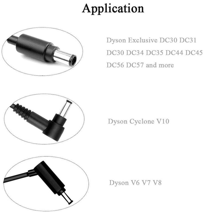 24.35V Vacuum Cleaner Charger Adapter for Dyson V8 V7 V6 DC58 / 59 / 60 / 72 / 74 - Dyson Accessories by PMC Jewellery | Online Shopping South Africa | PMC Jewellery