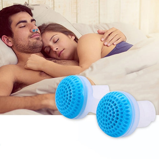 2 PCS 2 in 1 ABS Silicone Anti Snoring Air Purifier(Blue) - Anti Snoring Tools by PMC Jewellery | Online Shopping South Africa | PMC Jewellery