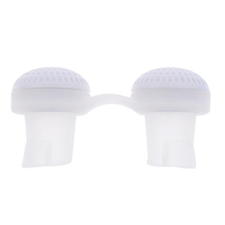 2 PCS 2 in 1 ABS Silicone Anti Snoring Air Purifier(White) - Anti Snoring Tools by PMC Jewellery | Online Shopping South Africa | PMC Jewellery