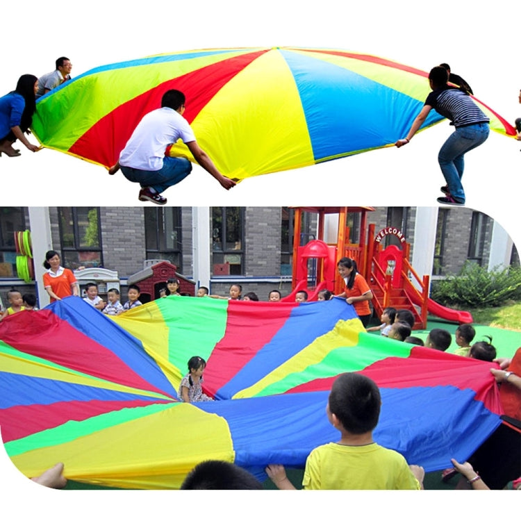 2m Children Outdoor Game Exercise Sport Toys Rainbow Umbrella Parachute Play Fun Toy with 8 Handle Straps for Families / Kindergartens / Amusement Parks - Toy Sports by PMC Jewellery | Online Shopping South Africa | PMC Jewellery