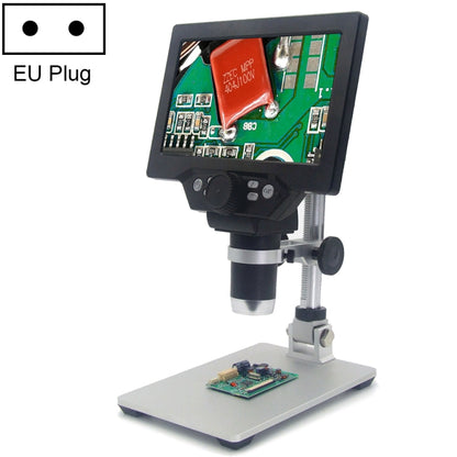 G1200 7 inch LCD Screen 1200X Portable Electronic Digital Desktop Stand Microscope, EU Plug - Digital Microscope by PMC Jewellery | Online Shopping South Africa | PMC Jewellery