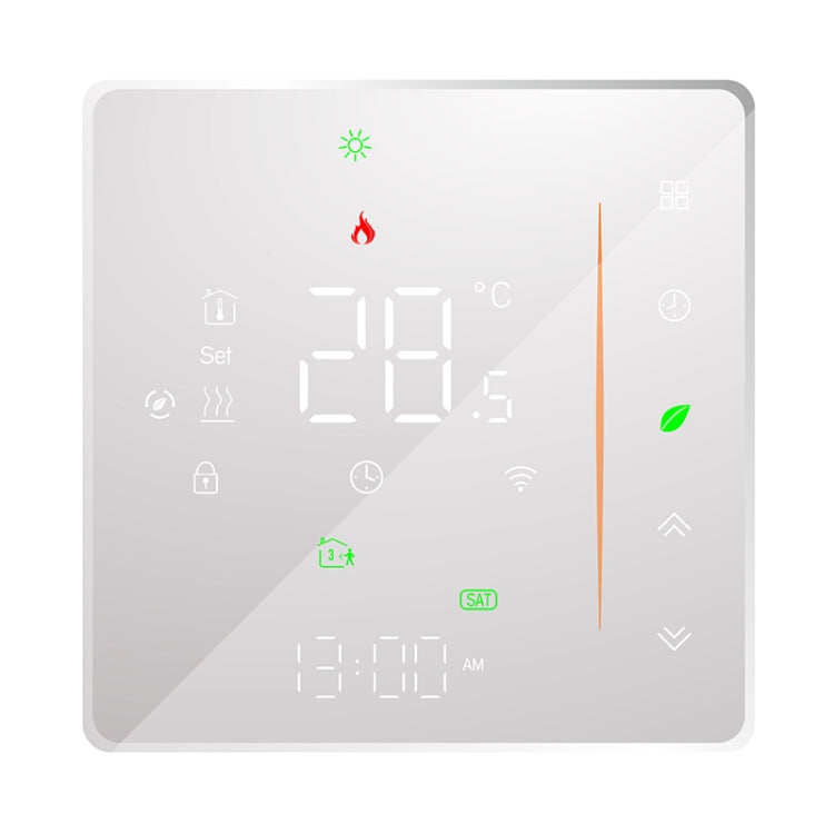 BHT-006GBLW 95-240V AC 16A Smart Home Heating Thermostat for EU Box, Control Electric Heating with Only Internal Sensor & External Sensor & WiFi Connection (White) - Thermostat & Thermometer by PMC Jewellery | Online Shopping South Africa | PMC Jewellery