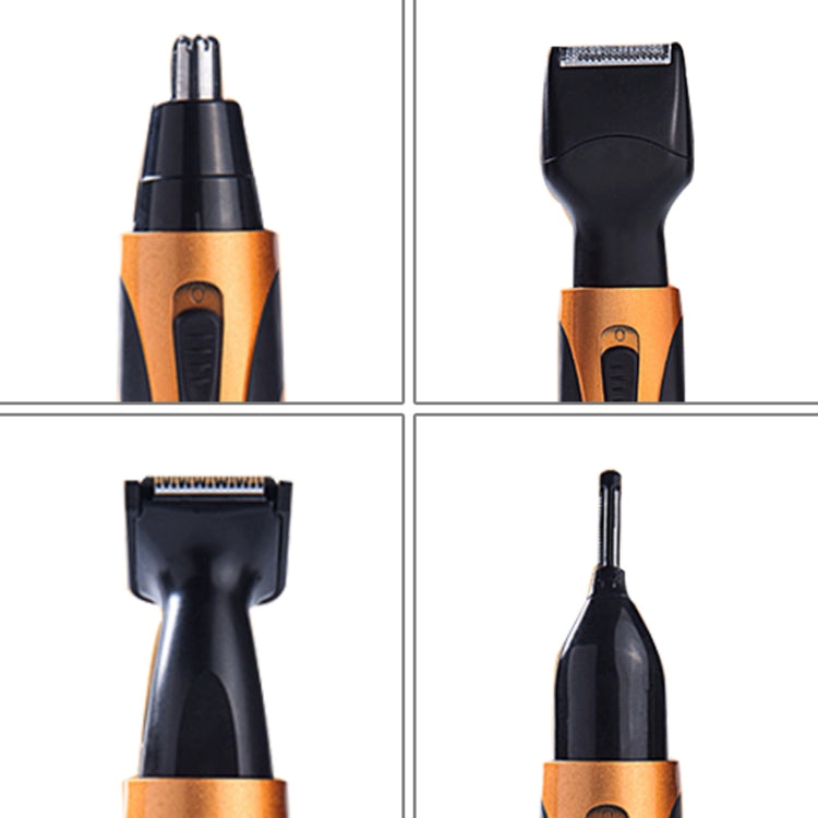 SPORTSMAN Four-in-one USB Rechargeable Ear Nose Trimmer Beard Face Shaver Eyebrows Hair Trimmer For Men(gold USB type) - Electric Shavers by SPORTSMAN | Online Shopping South Africa | PMC Jewellery