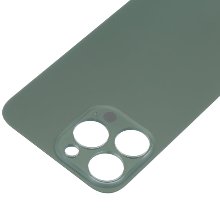 Easy Replacement Big Camera Hole Glass Back Battery Cover for iPhone 13 Pro(Green) - Back Cover by PMC Jewellery | Online Shopping South Africa | PMC Jewellery