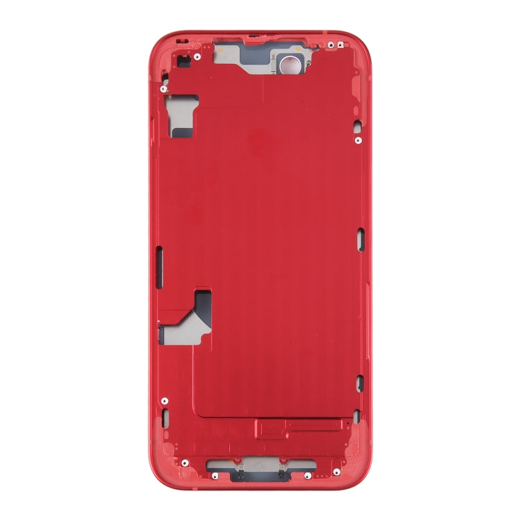 For iPhone 14 Battery Back Cover with Middle Frame / Side Keys(Red) -  by PMC Jewellery | Online Shopping South Africa | PMC Jewellery