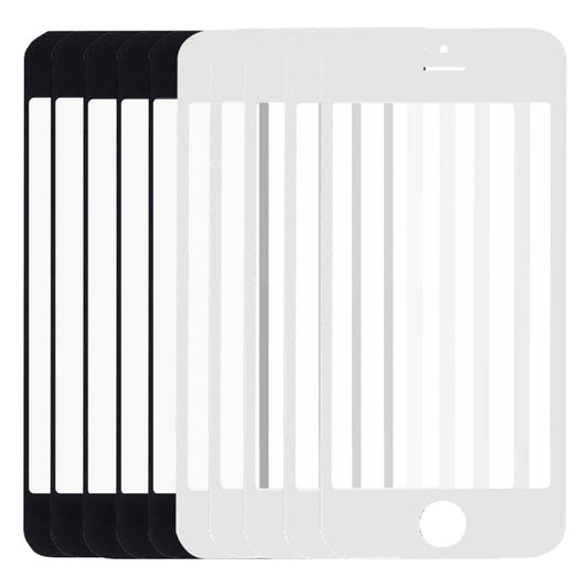 5 PCS Black + 5 PCS White for iPhone 5 & 5S Front Screen Outer Glass Lens - iPhone 5 Parts by PMC Jewellery | Online Shopping South Africa | PMC Jewellery