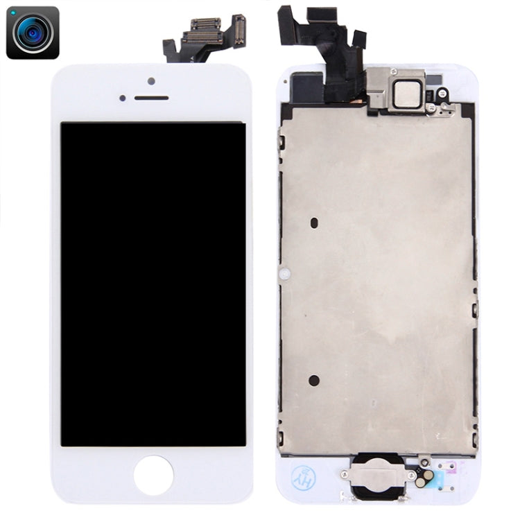 10 PCS TFT LCD Screen for iPhone 5 Digitizer Full Assembly with Front Camera - iPhone 5 Parts by PMC Jewellery | Online Shopping South Africa | PMC Jewellery