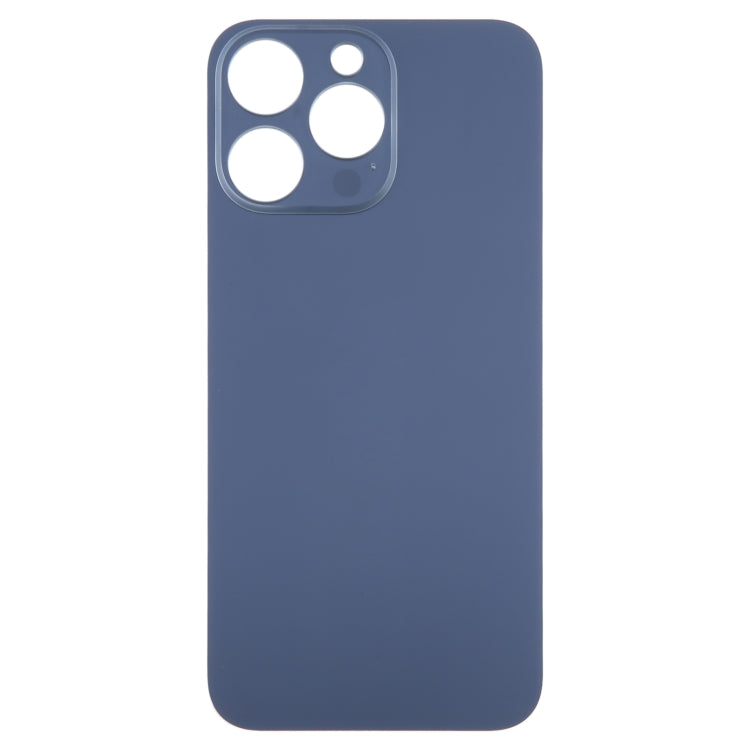 For iPhone 15 Pro Max Easy Replacement Big Camera Hole Glass Back Battery Cover(Blue) -  by PMC Jewellery | Online Shopping South Africa | PMC Jewellery