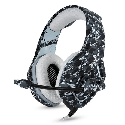 ONIKUMA K1-B Deep Bass Noise Canceling Camouflage Gaming Headphone with Microphone(Grey) - Multimedia Headset by ONIKUMA | Online Shopping South Africa | PMC Jewellery