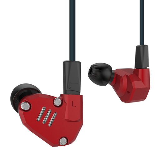 KZ ZS6 Eight Unit Circle Iron Aluminum Alloy In-ear HiFi Earphone without Microphone (Red) - In Ear Wired Earphone by KZ | Online Shopping South Africa | PMC Jewellery