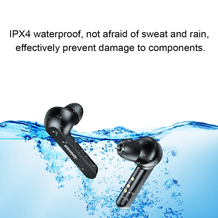 ipipoo TP-2 TWS Bluetooth V5.0 Headset(Black) - TWS Earphone by ipipoo | Online Shopping South Africa | PMC Jewellery