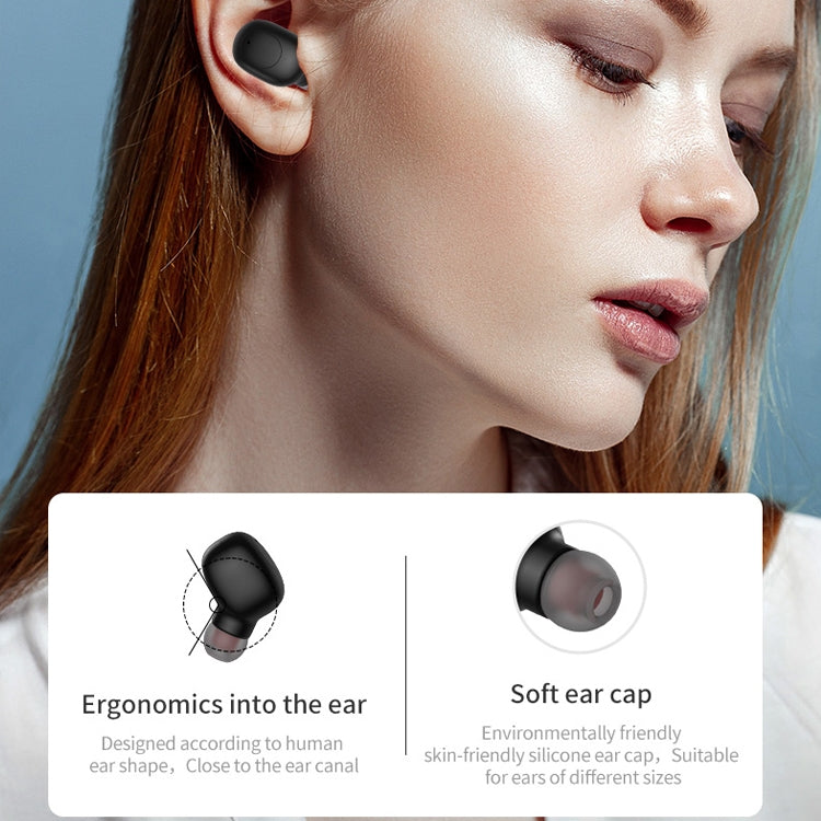 P1 TWS Bluetooth 5.0 Binaural Stereo Wireless Sports Bluetooth Earphone(Black) - TWS Earphone by PMC Jewellery | Online Shopping South Africa | PMC Jewellery