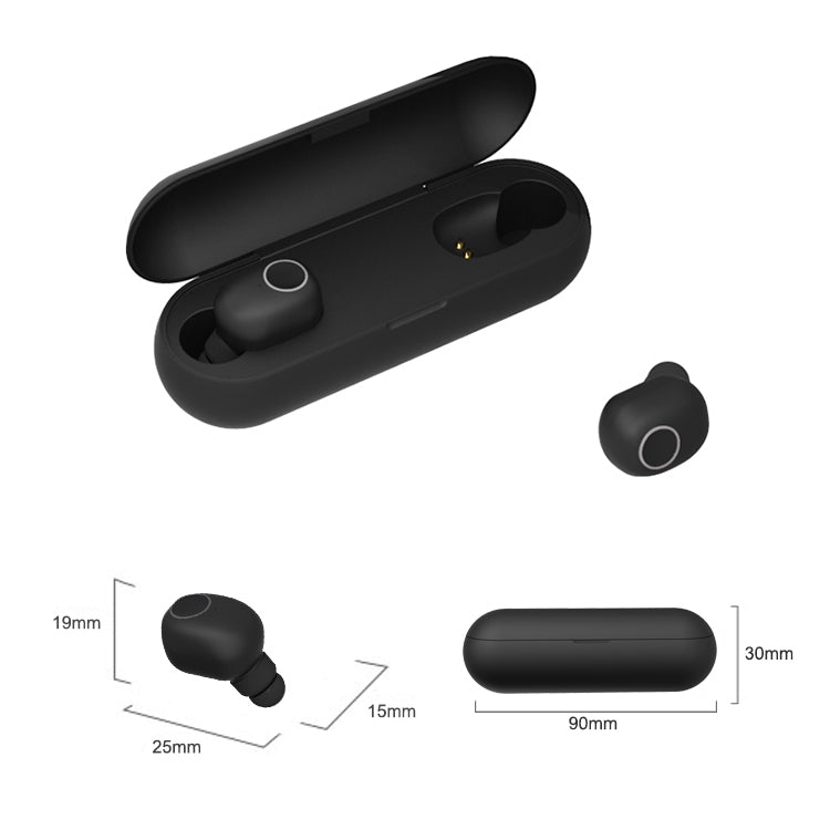 Q1 TWS Bluetooth 5.0 Binaural Stereo Wireless Sports Bluetooth Earphone(Black) - TWS Earphone by PMC Jewellery | Online Shopping South Africa | PMC Jewellery