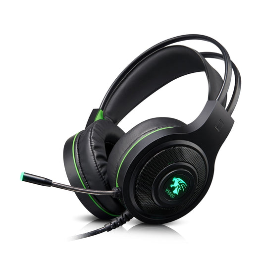 HAMTOD V5000 Dual 3.5mm + USB Interface Wired Gaming Headset, Cable Length: 2.1m(Black) - Multimedia Headset by HAMTOD | Online Shopping South Africa | PMC Jewellery