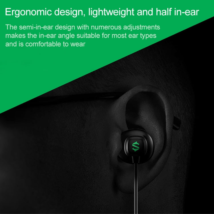 Original Xiaomi Black Shark 3.5mm Wire-controlled Semi-in-ear Gaming Earphone, Support Calls, Cable Length: 1.2m(Black) - Normal Style Earphone by Xiaomi | Online Shopping South Africa | PMC Jewellery