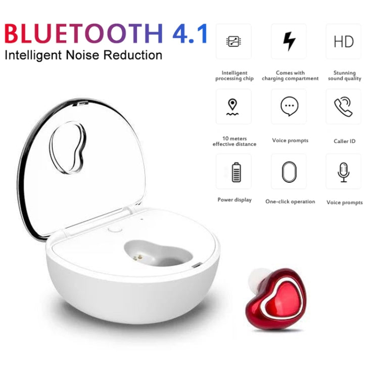 X7 Bluetooth 4.1 Mini Invisible Wireless Sports Bluetooth Earphone with Charging Box (Flesh Color) - Bluetooth Earphone by PMC Jewellery | Online Shopping South Africa | PMC Jewellery