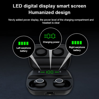 S11 TWS Touch Bluetooth Earphone with Magnetic Charging Box, Support Three-screen LED Power Display - TWS Earphone by PMC Jewellery | Online Shopping South Africa | PMC Jewellery