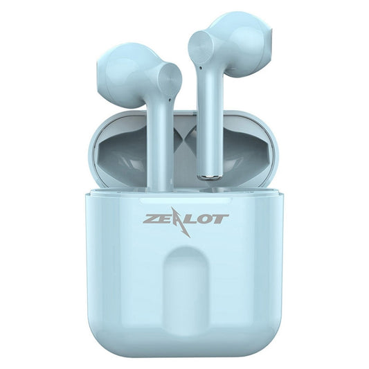 ZEALOT T2 Bluetooth 5.0 TWS Wireless Bluetooth Earphone with Charging Box, Support Touch & Call & Power Display(Blue) - TWS Earphone by ZEALOT | Online Shopping South Africa | PMC Jewellery