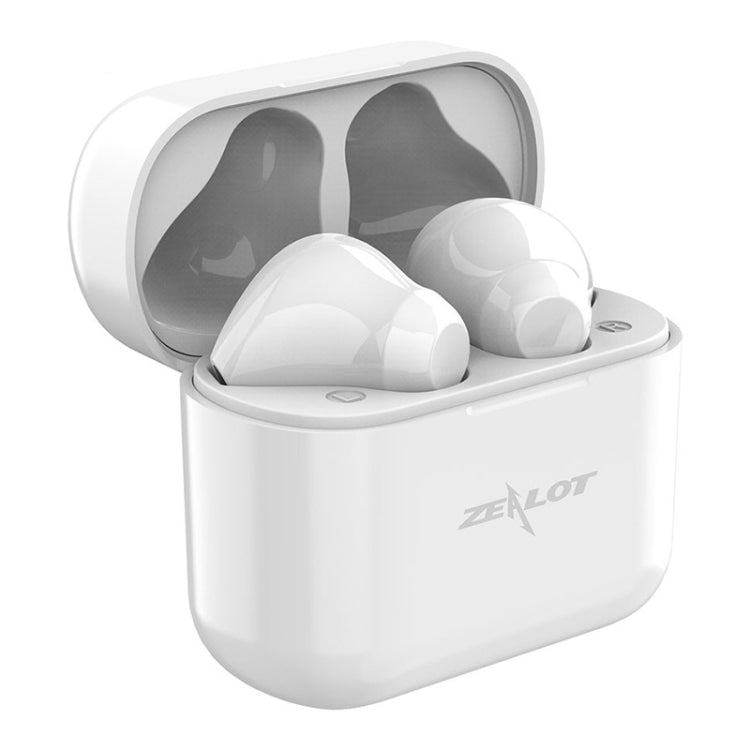 ZEALOT T3 Bluetooth 5.0 TWS Wireless Bluetooth Earphone with Charging Box, Support Touch & Call & Power Display(White) - TWS Earphone by ZEALOT | Online Shopping South Africa | PMC Jewellery