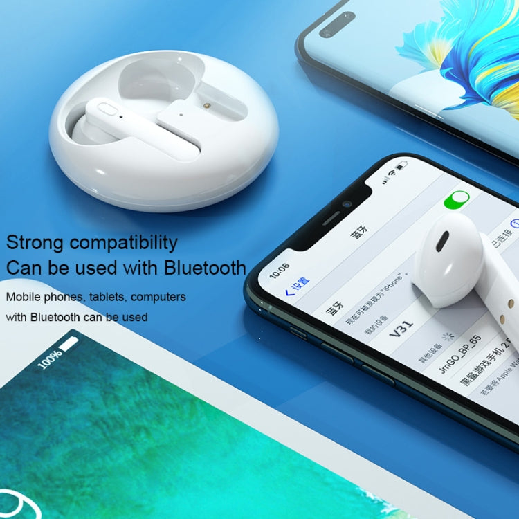 WK V31 Sight Series TWS True Wireless Stereo Bluetooth 5.0 Earphone(White) - TWS Earphone by WK | Online Shopping South Africa | PMC Jewellery