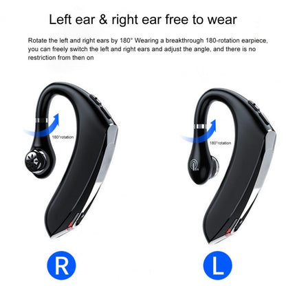 DS800 Bluetooth 5.0 Universal Hanging Ear Style Business Sports Wireless Bluetooth Earphone with Charging Box (Black) - Bluetooth Earphone by PMC Jewellery | Online Shopping South Africa | PMC Jewellery