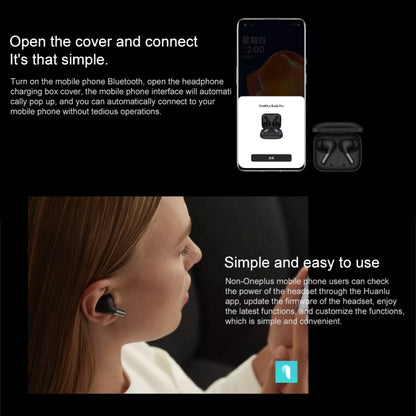 Original OnePlus Buds Pro TWS ANC Waterproof Bluetooth Earphone(Black) - TWS Earphone by OnePlus | Online Shopping South Africa | PMC Jewellery