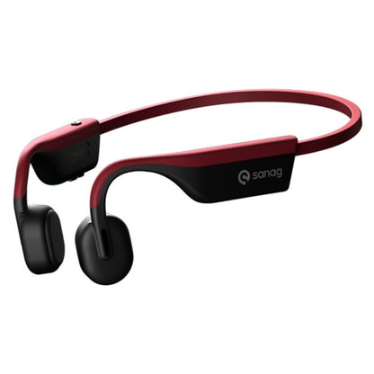 Sanag A9S Bone Conduction Bluetooth 5.1 HiFi Sports Earphone (Red Black) - Sport Earphone by Sanag | Online Shopping South Africa | PMC Jewellery