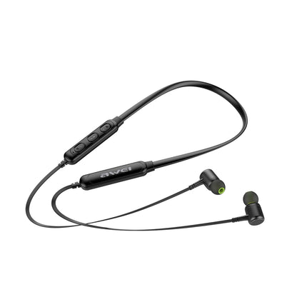 awei G30BL Neck-mounted Wireless Bluetooth Sports Stereo Earphone(Black) - Neck-mounted Earphone by awei | Online Shopping South Africa | PMC Jewellery