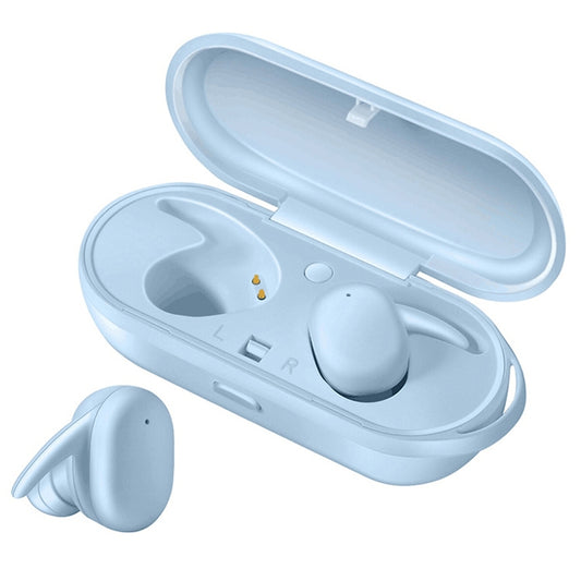 DT-7 IPX Waterproof Bluetooth 5.0 Wireless Bluetooth Earphone with 300mAh Magnetic Charging Box, Support Call(Blue) - Bluetooth Earphone by PMC Jewellery | Online Shopping South Africa | PMC Jewellery